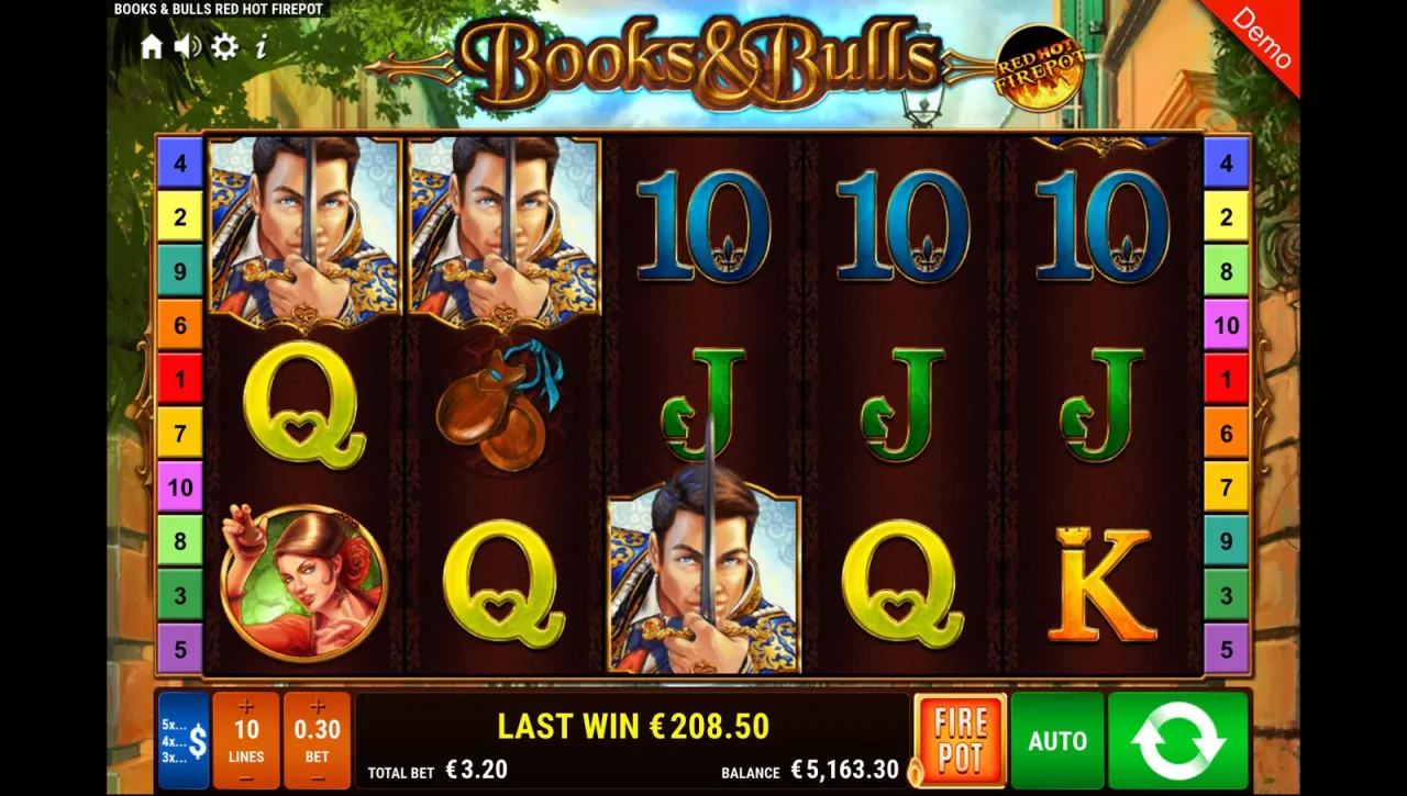 Books &amp; Bulls Red Hot Firepot slot