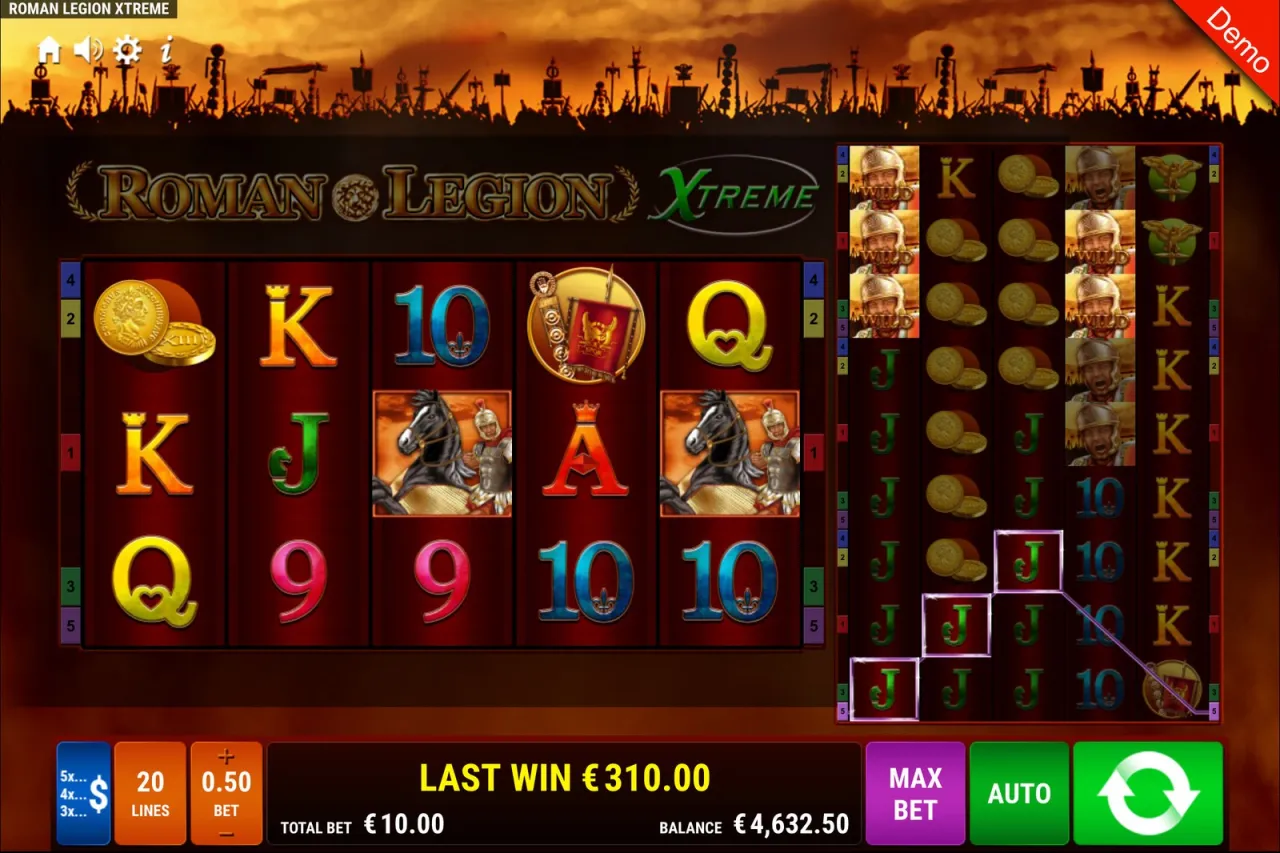Roman Legion Xtreme slot
