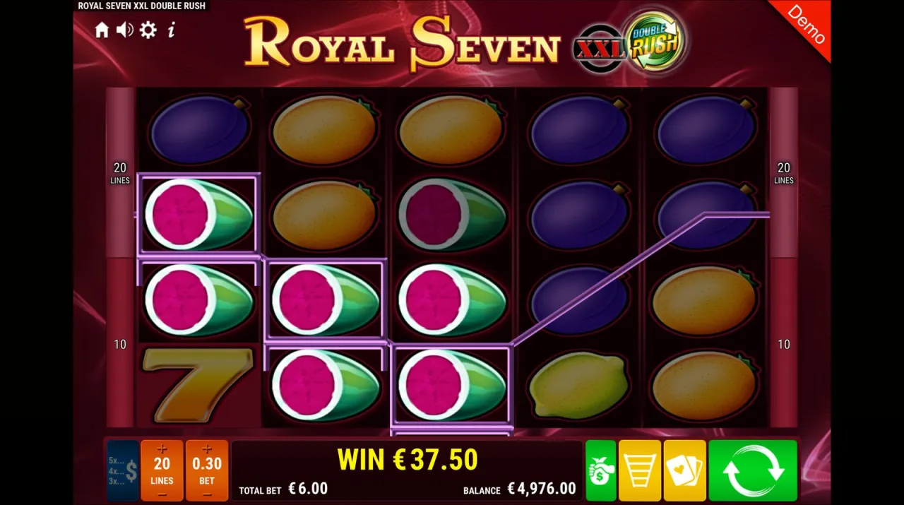 Royal Seven XXL Double Rush slot