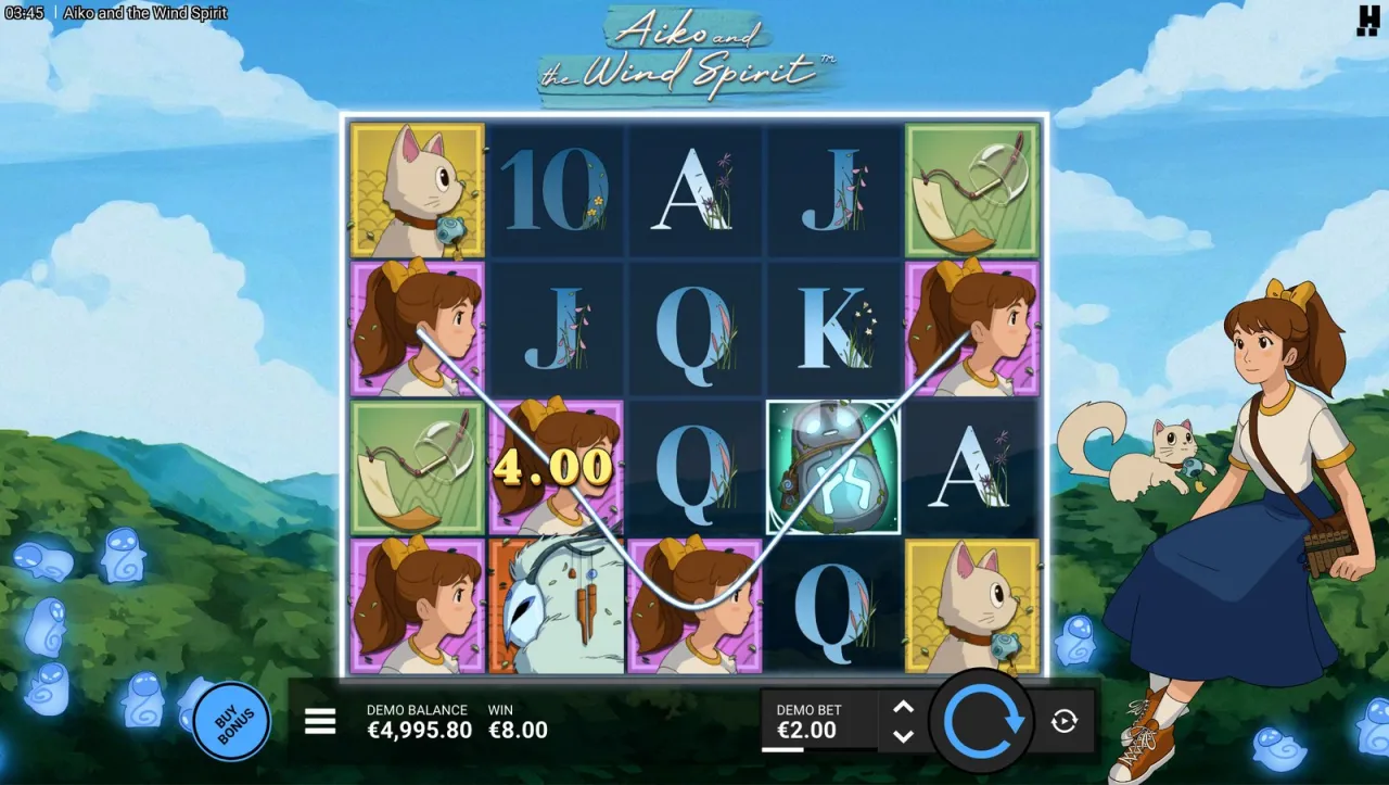 Aiko and the Wind Spirit slot