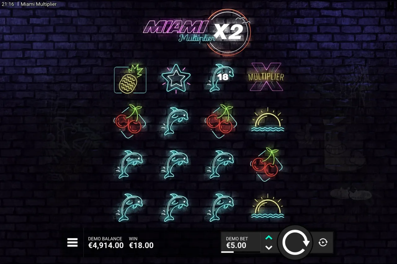 Miami Multiplier slot