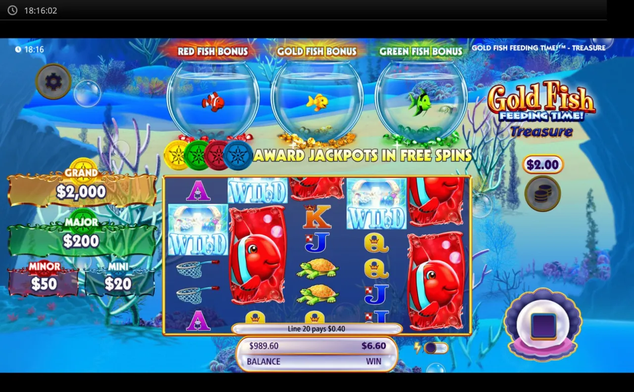 Gold Fish Feeding Time Treasure slot