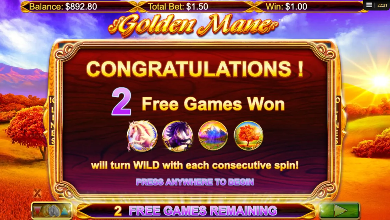 Golden Mane slot