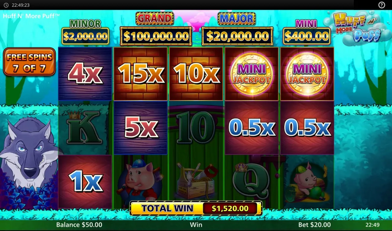 Purchased round holding 15x, 10x and two Mini coins, total $1,520.00