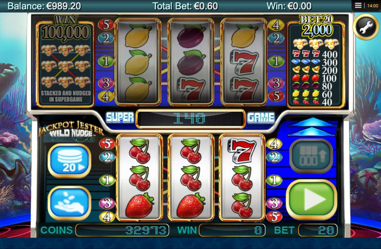 Jackpot Jester Wild Nudge slot