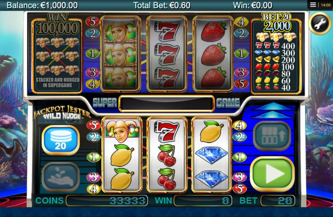 Jackpot Jester Wild Nudge slot