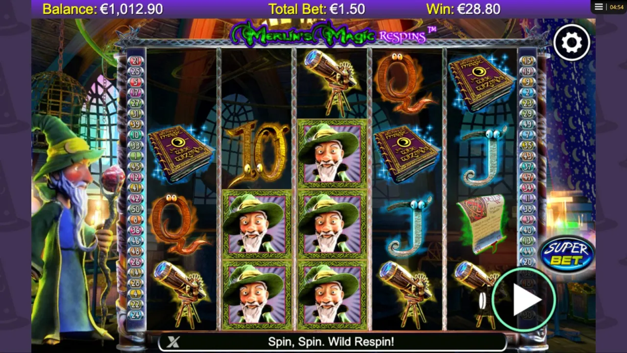 Merlin's Magic Respins slot