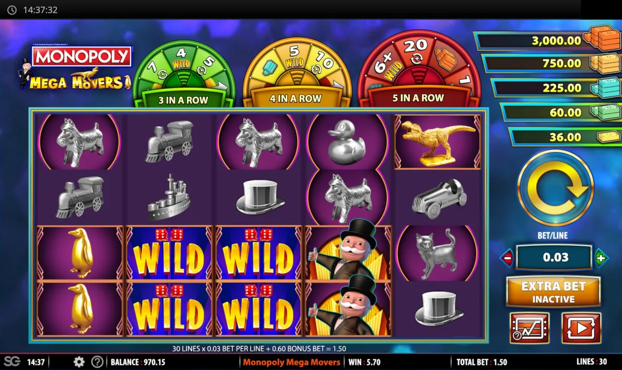 Monopoly Mega Movers slot
