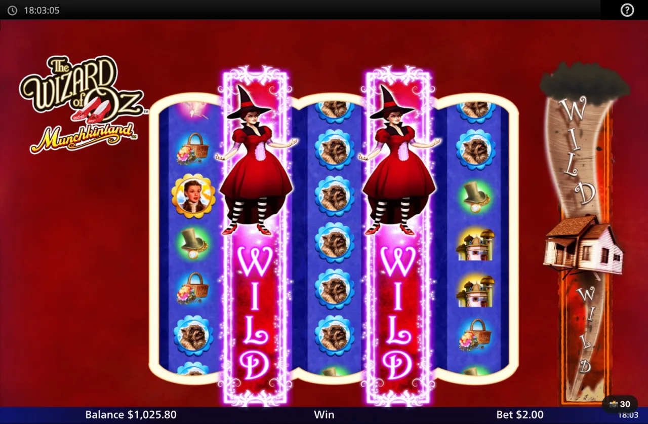 The Wizard of Oz Munchkinland slot