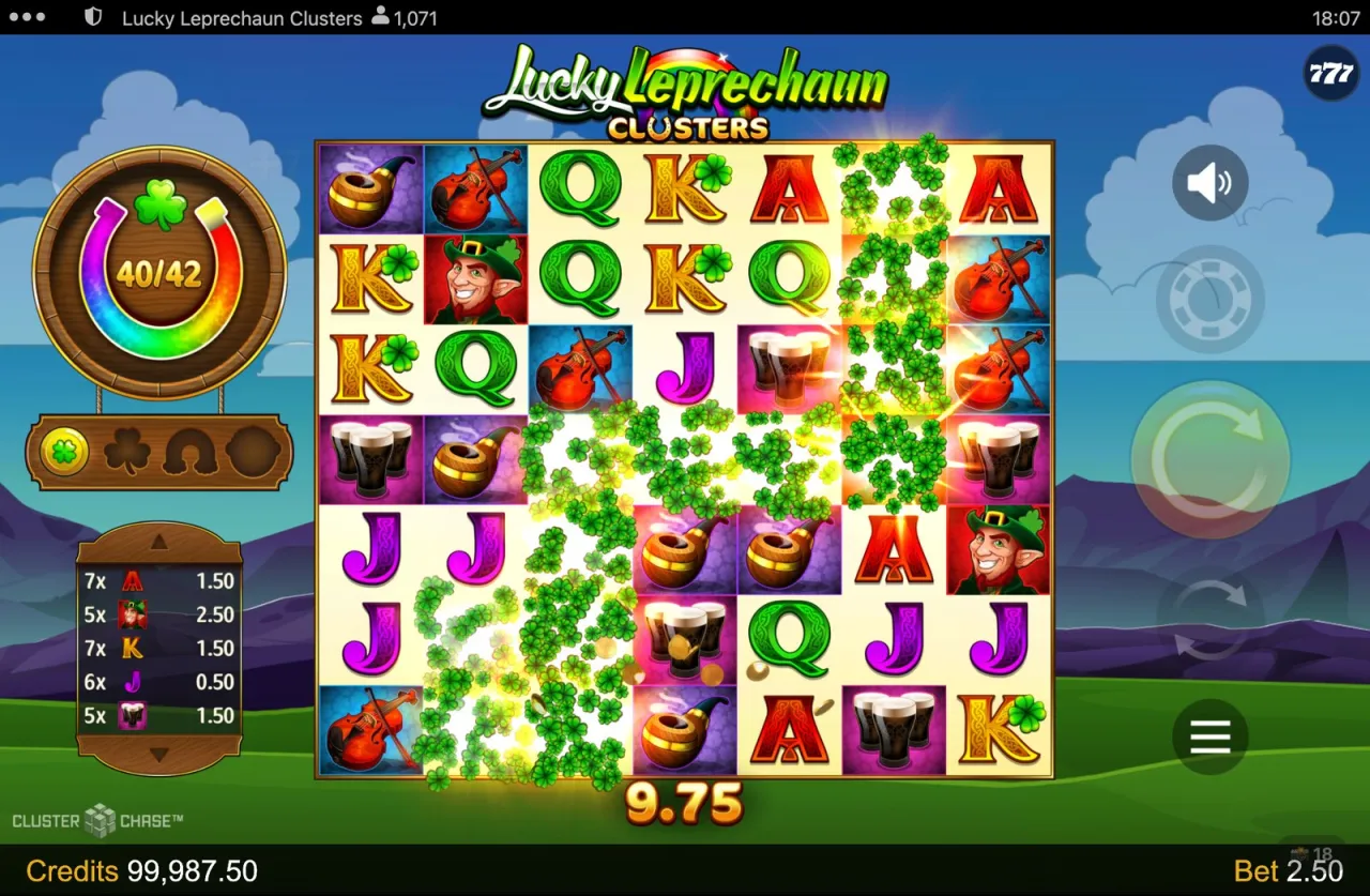 Lucky Leprechaun Clusters slot