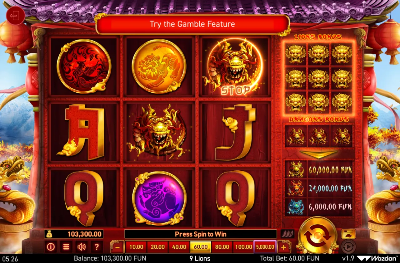 Settled grid with a 1000× max-win banner and the balance at 103,300
